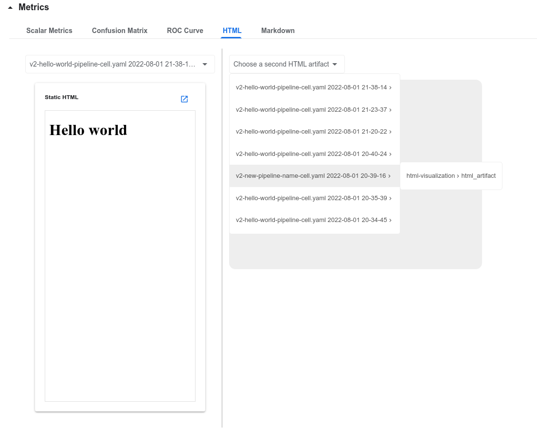 HTML Comparison